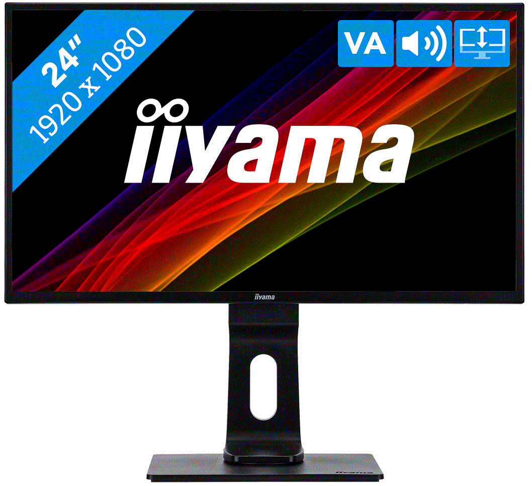 IIYAMA NEN-ISO 9241 Full HD LED monitor 24inch - Direct Leverbaar vanuit extern magazijn- Product wordt speciaal voor u besteld en kan niet zonder meer retour - Retourkosten minimaal 60,- ex. btw.